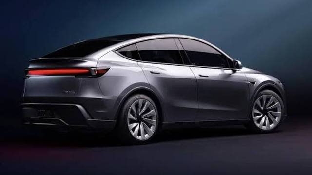 Tesla Model Y vista trasera