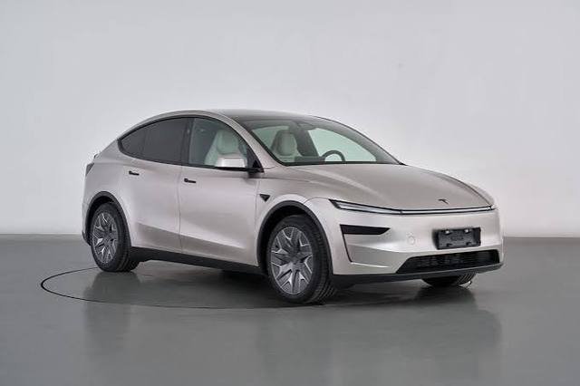 Tesla Model Y vista frontal champagne