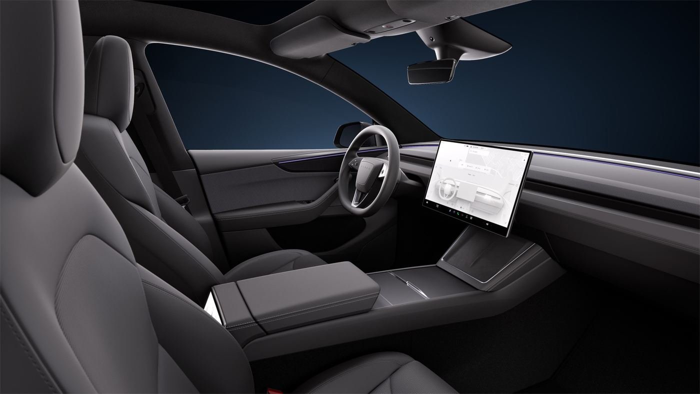 Tesla Model Y — interior negro