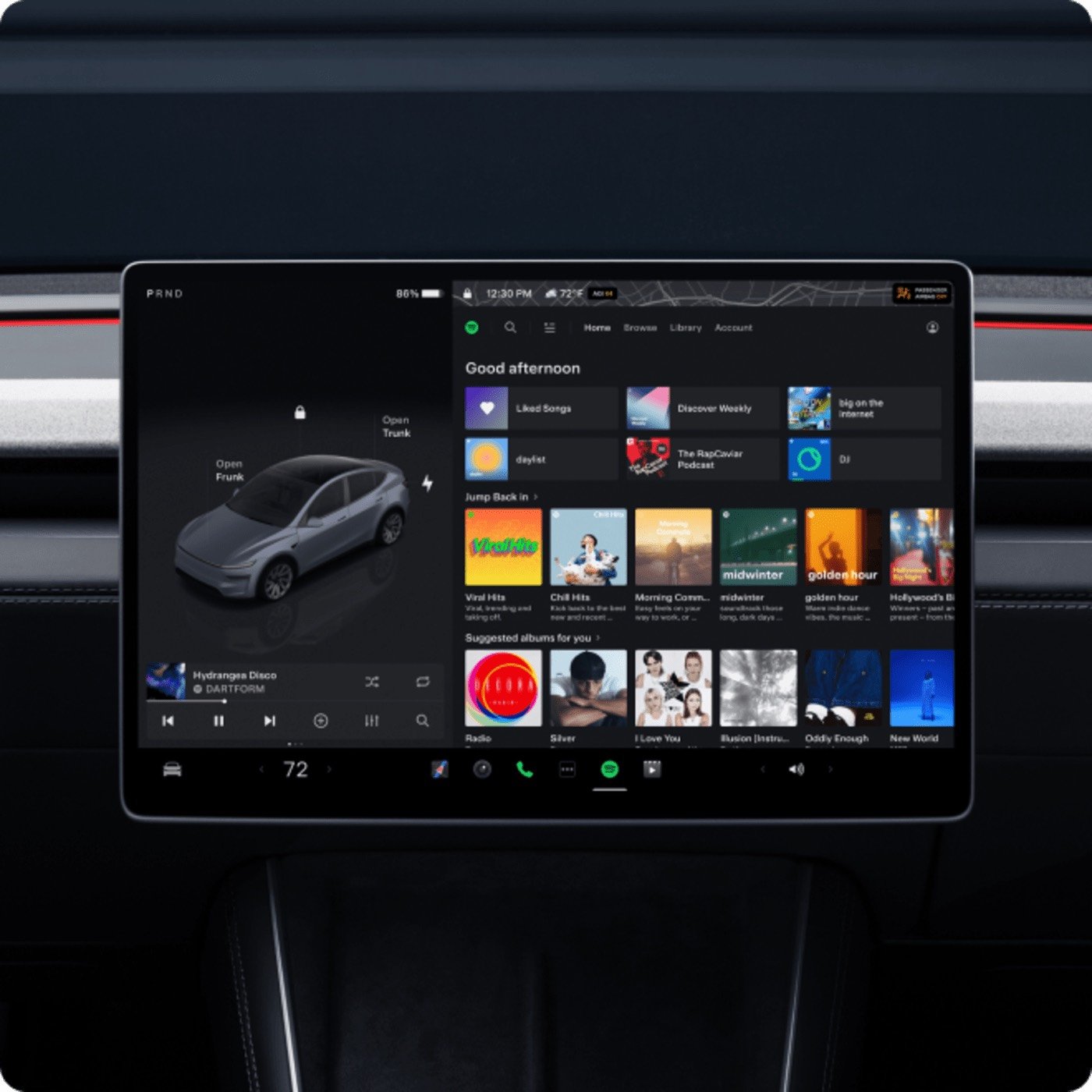 Tesla Model Y — pantalla multimedia