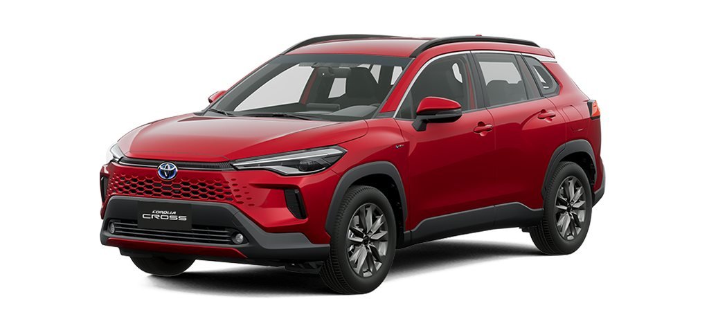 Toyota Corolla Cross — color rojo mica metalico