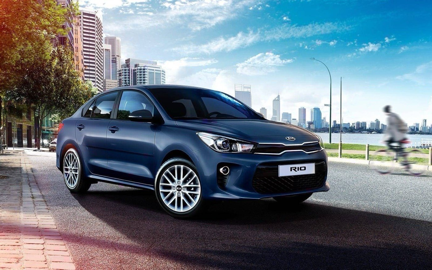 Kia Rio azul