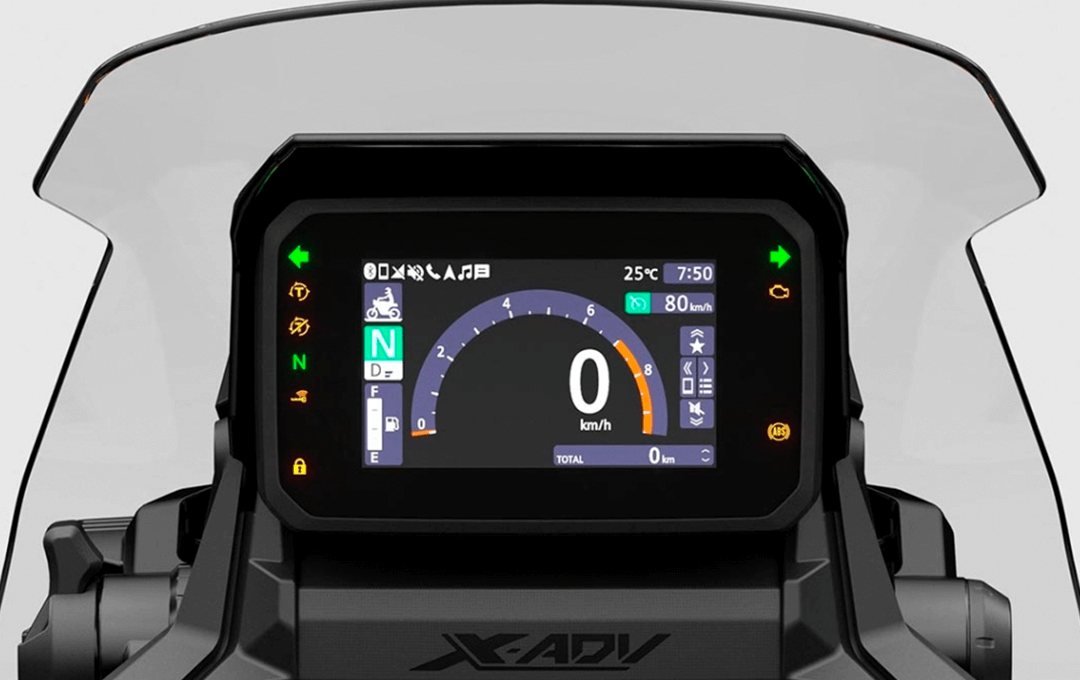 Honda X-ADV detalle pantalla tft