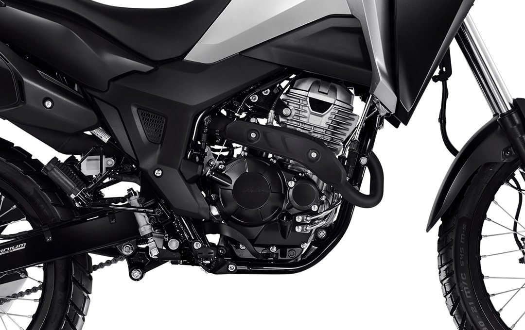 Honda XRE 300 Sahara detalle motor