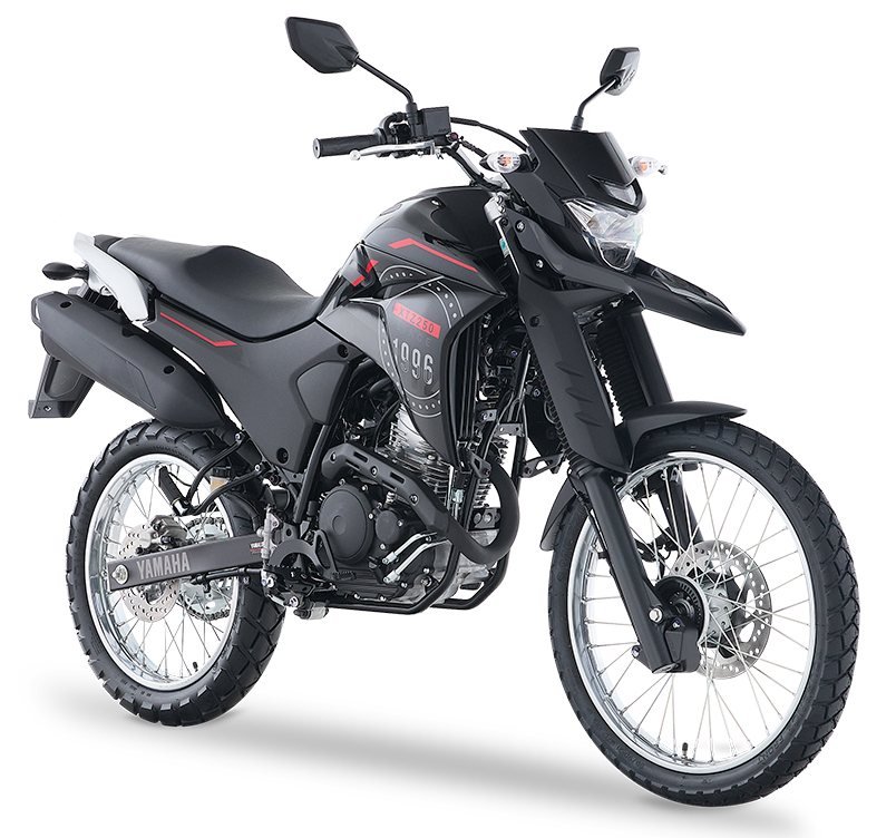 Yamaha XTZ250 color negro rojo