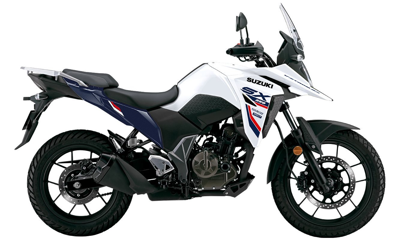 Suzuki V-Strom 250 SX color blanco negro