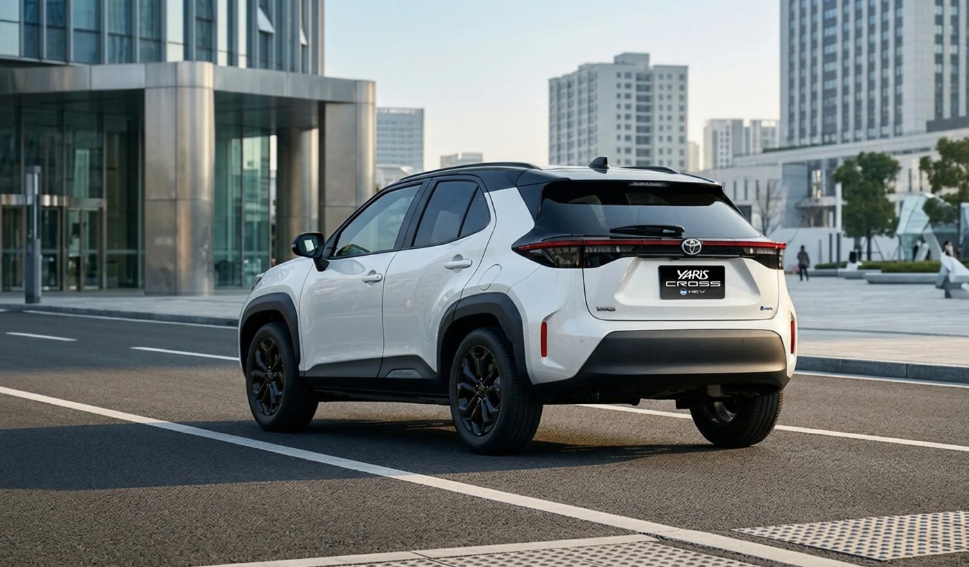 Toyota Yaris Cross HEV trasera 34 blanco bitono
