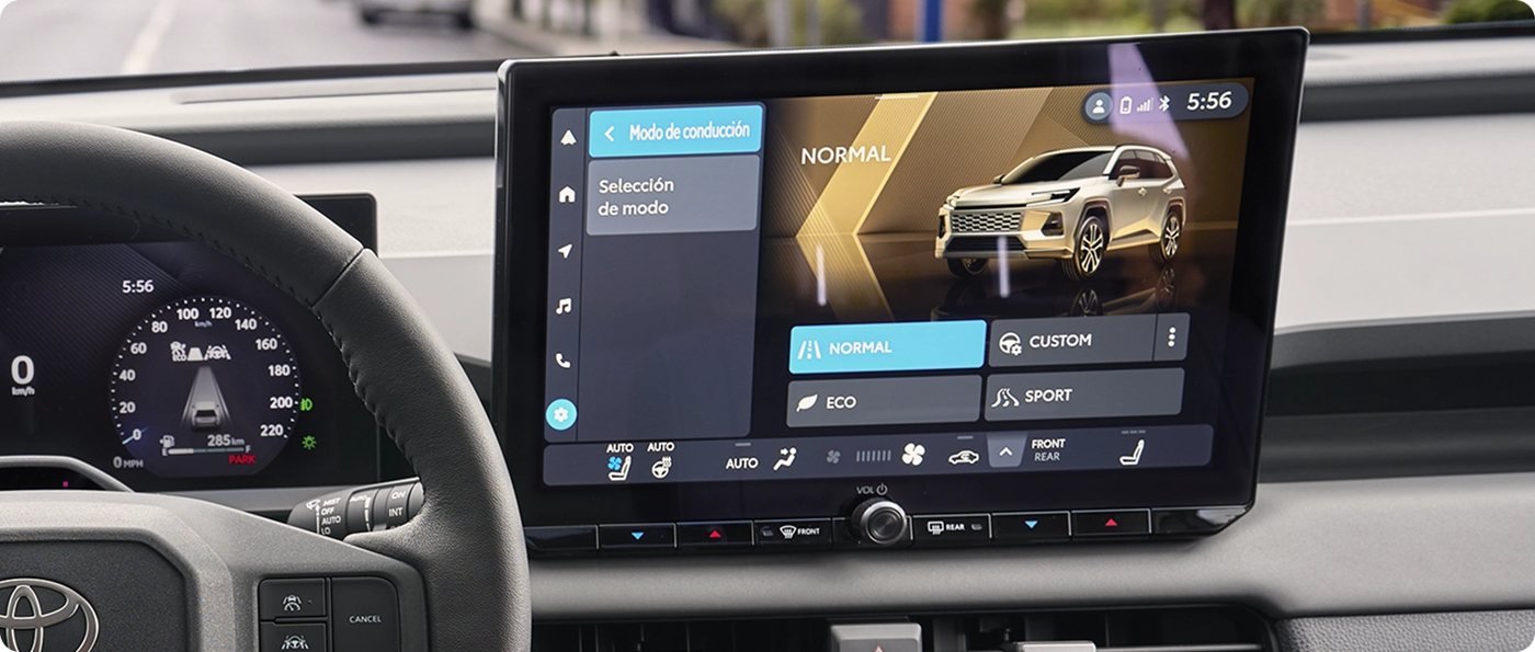 Toyota RAV4 — pantalla modos conduccion