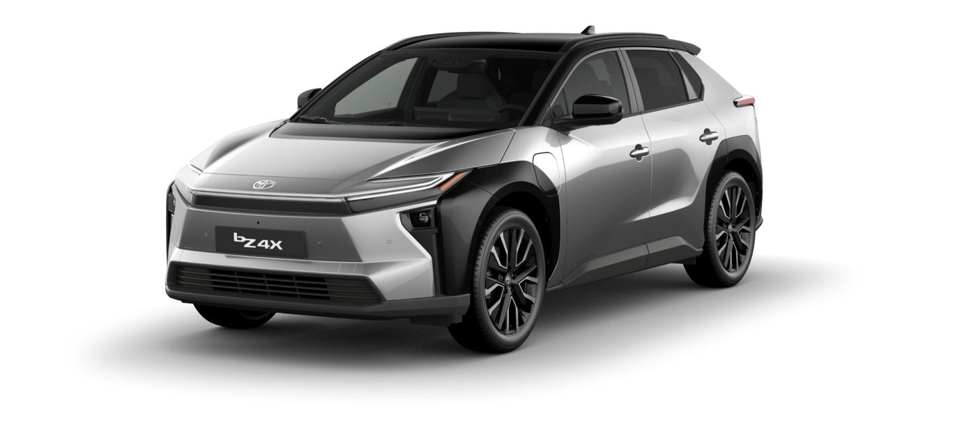 Toyota bZ4X color plata metalico negro