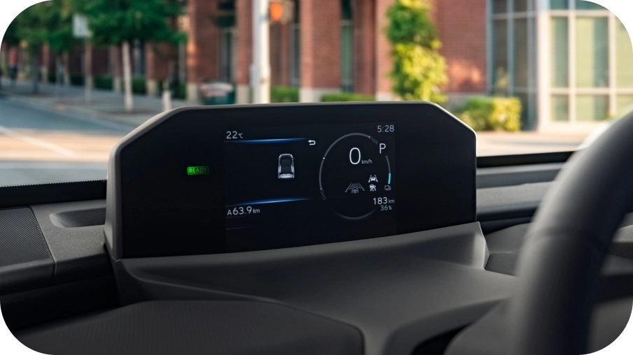 Toyota bZ4X — cluster digital 7