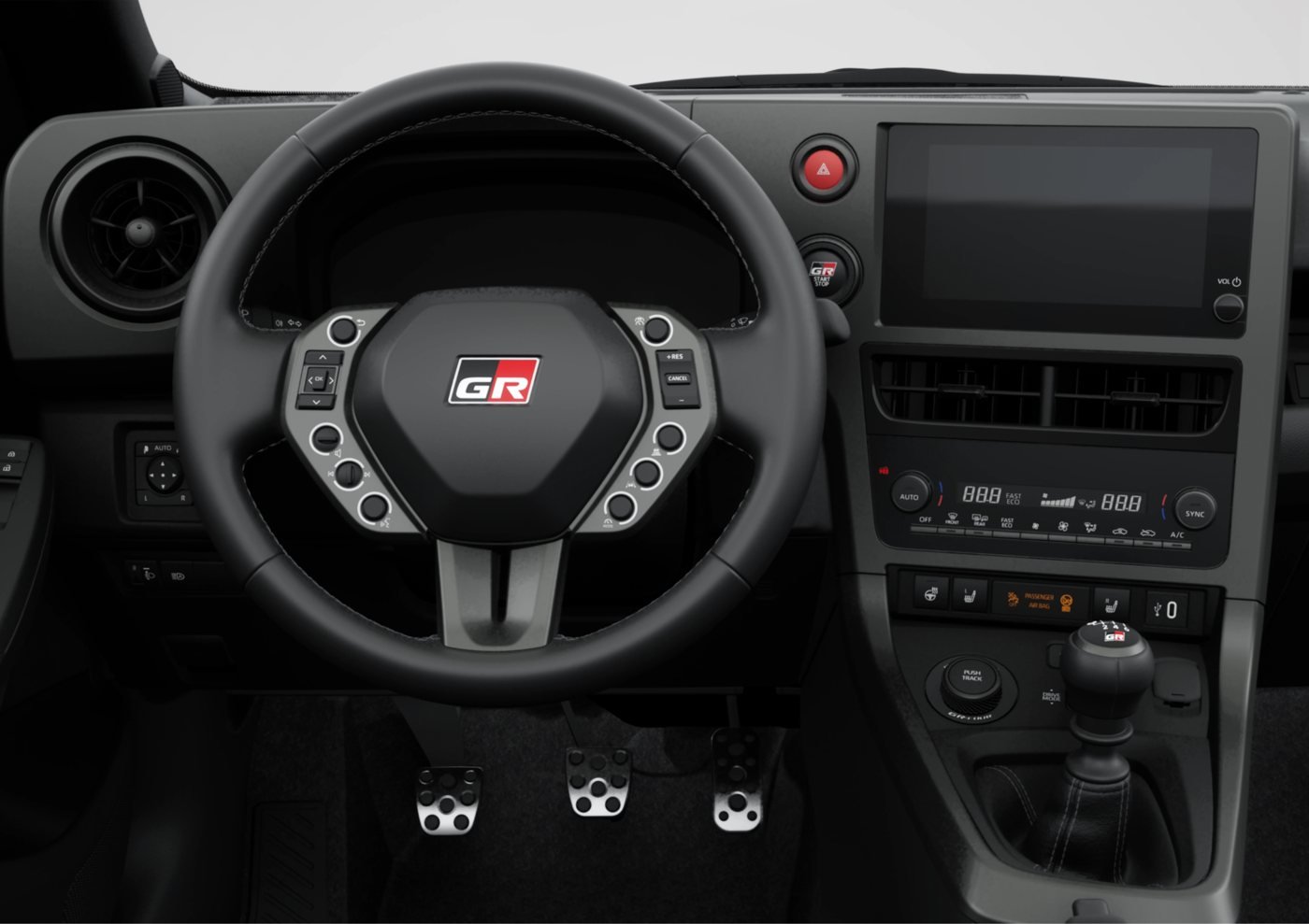Toyota GR Yaris — tablero timon gr