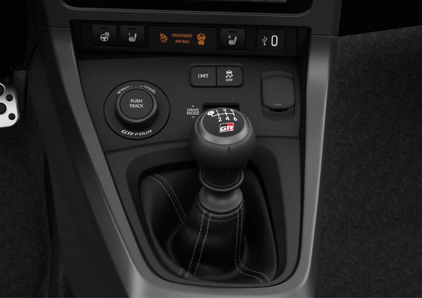 Toyota GR Yaris — palanca manual 6v
