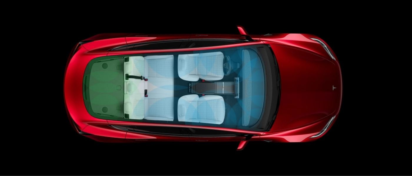 Tesla Model 3 — vista superior