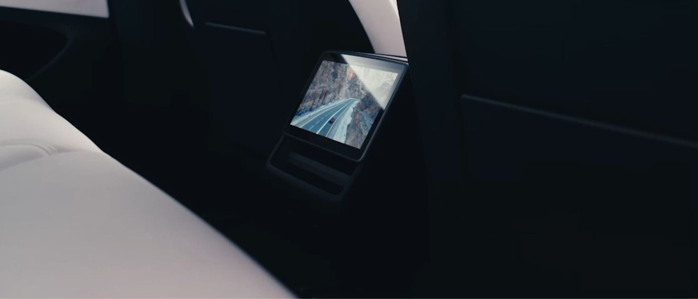 Tesla Model 3 — pantalla trasera
