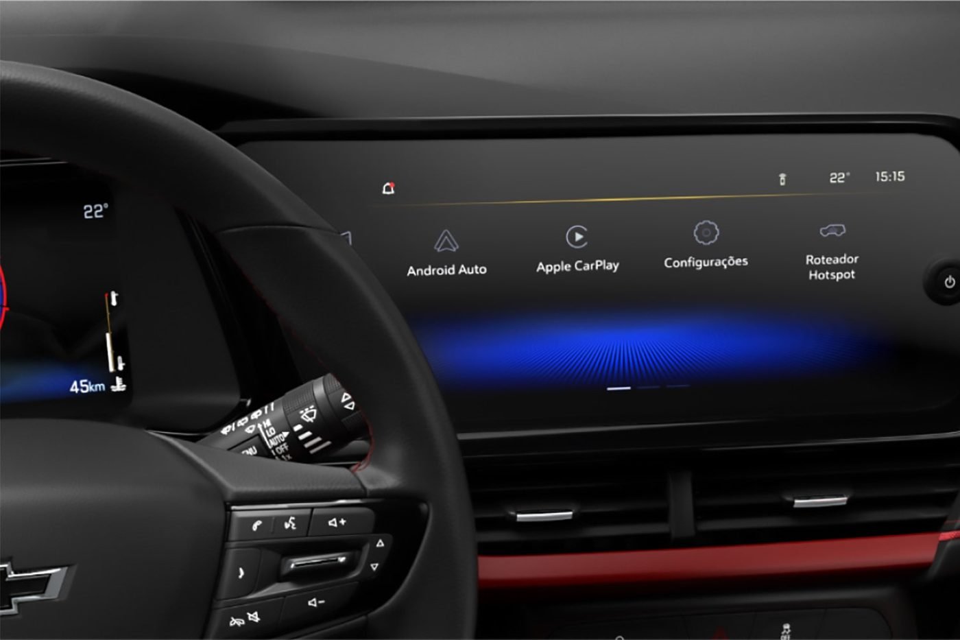 Chevrolet Tracker — pantalla central