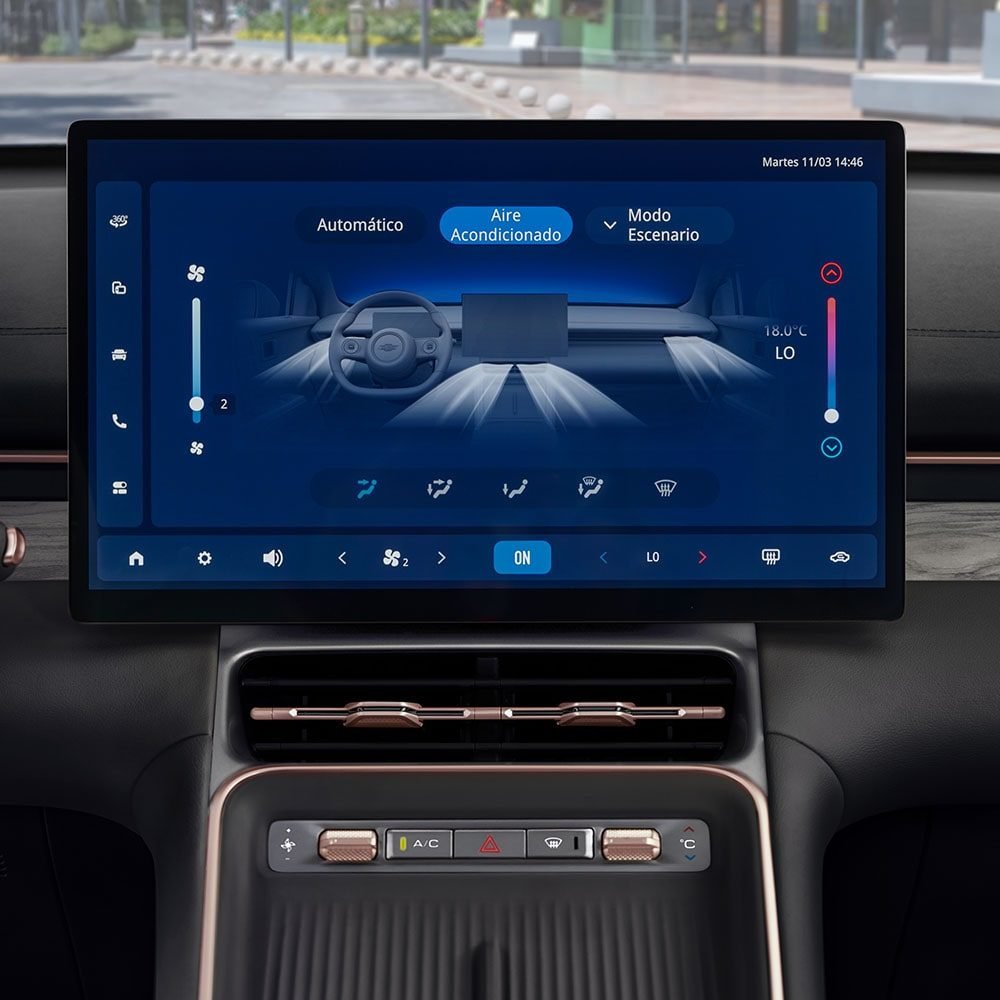 Chevrolet Captiva PHEV — principal pantalla lcd