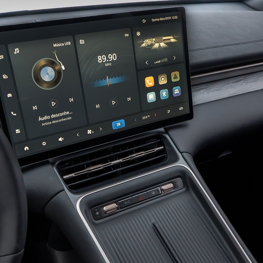 Chevrolet Captiva EV — principal pantalla lcd